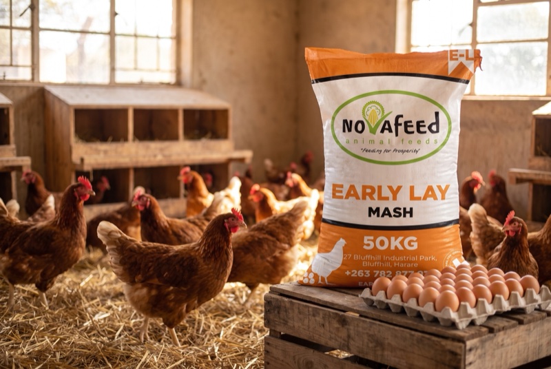 Novafeed layer feeds: Early, Mid and Late Lay Mash